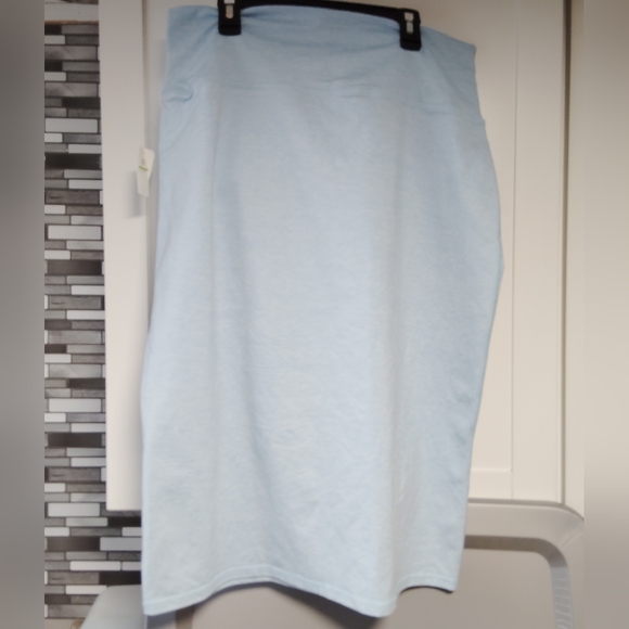 NWT OFFLINE By Aerie The Hugger Midi Blue Pencil Skirt Knee-Length Sz-L - Picture 4 of 6
